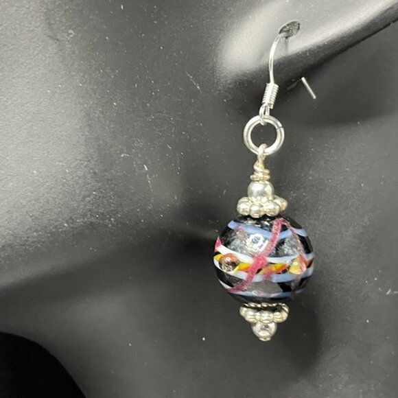 Lampwork Glass Earrings - Picture 2 of 4